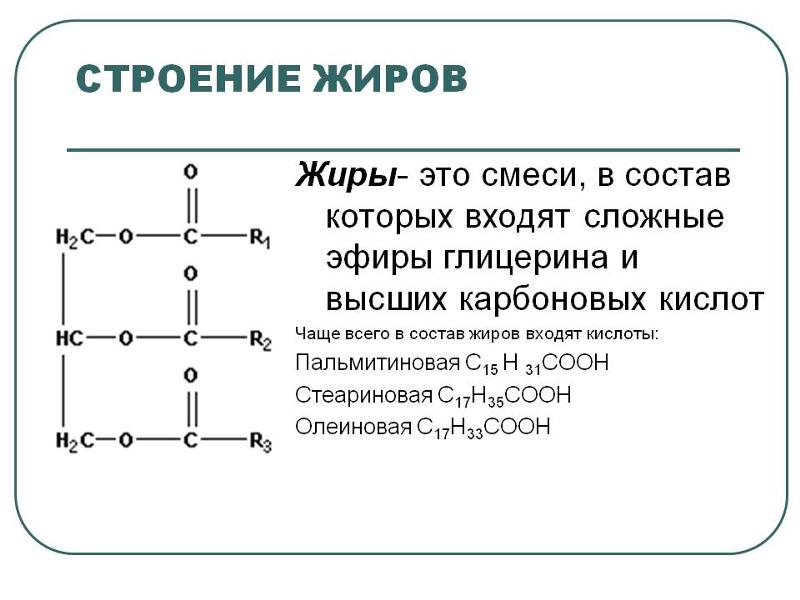 Жиры в химии картинки