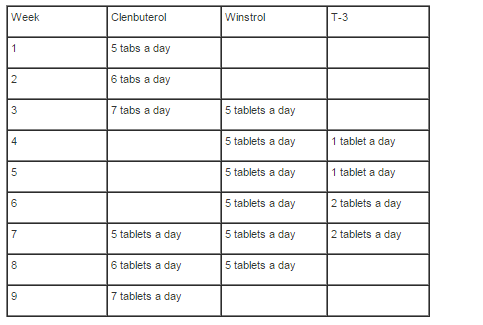 Кленбутерол женщинам для похудения схема приема
