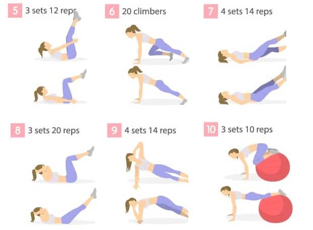 тренировка на пресс для женщин-2
