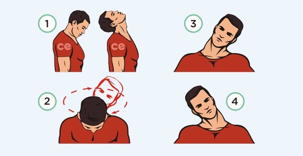Упражнения для разминки шеи