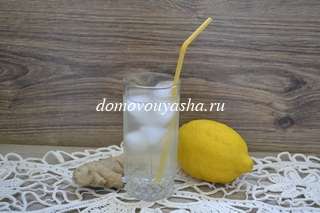 Охлаждающий напиток из имбиря и лимона 