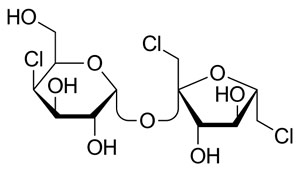 Рис. 2. Формула сукралозы (трихлоргалактосахарозы) («Химия и жизнь» №8, 2018) 