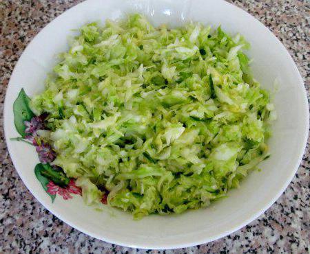 Салат из свежей капусты калорийность