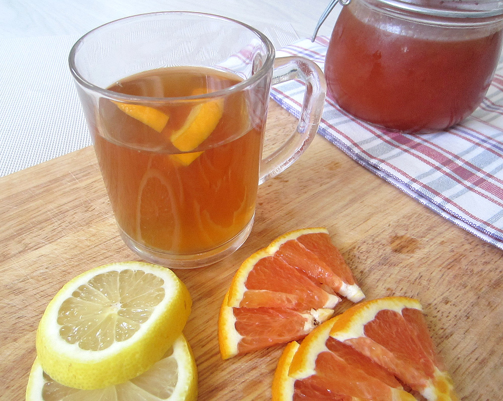 готовый чай с имбирём и лимоном