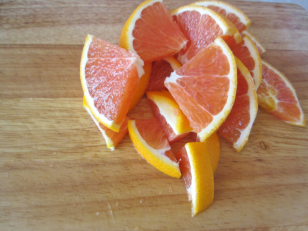 режем апельсин