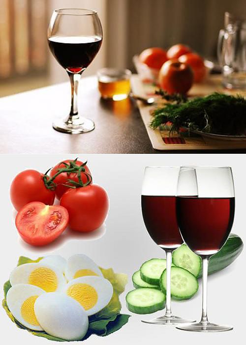 диета для похудения с красным сухим вином