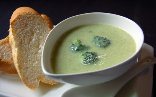 Овощной суп-пюре из брокколи