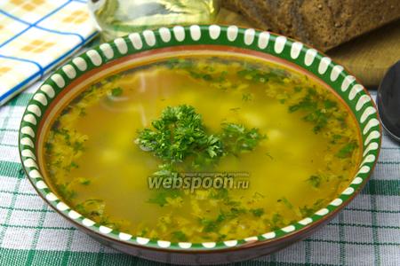 Фото рецепта Постный гороховый суп
