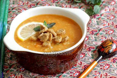 Фото рецепта Чечевичный суп по-турецки