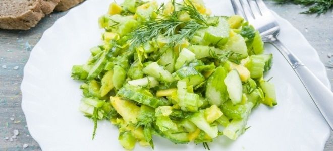 салат с сельдереем стеблевым и авокадо рецепты