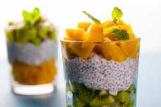 Kiwi and Mango Yoghurt Pots with Chia Seeds - Weight Loss Resources
