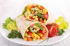 Vegetable and Houmous Wraps - Weight Loss Resources